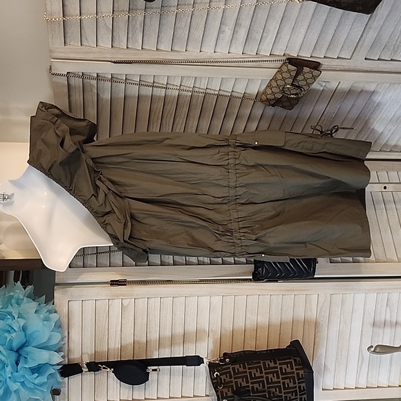 Mode International brand cargo style one shoulder dress - Picture 4 of 10